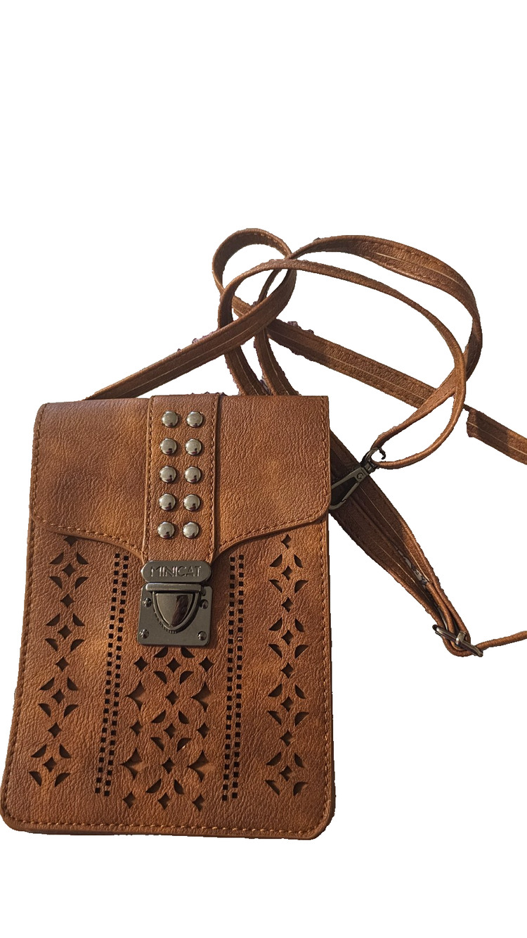Minicat RFID Blocking Crossbody Bag Made Faux Leather